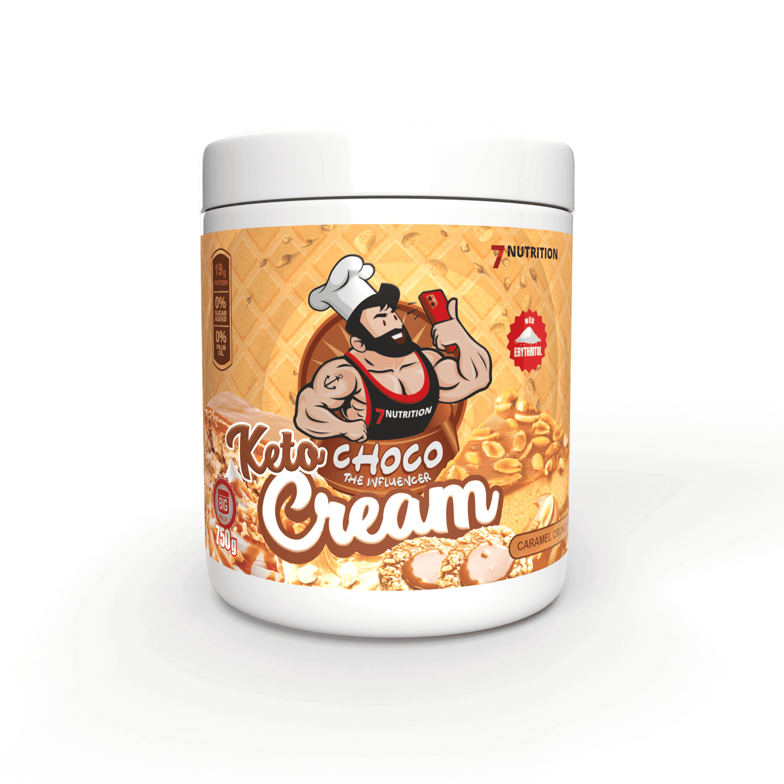KETO krém křupavý karamel 750 g - 7Nutrition