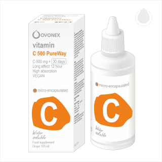 Vitamin C 500 Pure Way kapky 100 ml - Ovonex