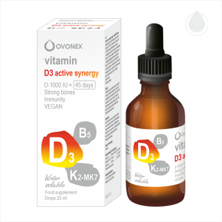 Vitamin D3 Active Synergy kapky 25 ml - Ovonex