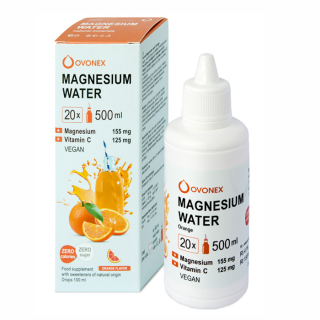 Magnesium water Pomeranč 20 x 500 ml - Ovonex